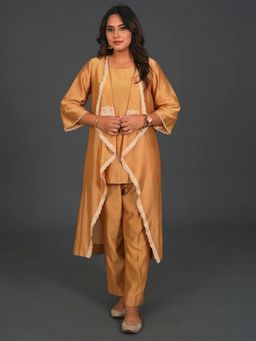 KASAVI - Gold Embroidered Co-Ord Set