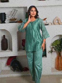 KASAVI - Sierra Sage Green Ensemble Co-Ord Set
