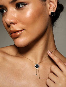 VENI - 18KT Gold-Plated Stainless Steel Enamelled Jewellery Set