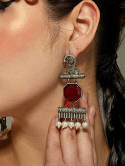 VENI - Peacock Shaped Earrings
