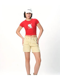 Bonkers Corner - Red Sagittarius Soar Crop T-Shirt