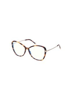 Tom Ford Eyewear - FT5769-B56053 Blue Block Butterfly Eye Frames for Women (56)