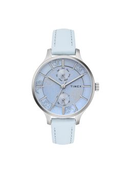Timex - Round 21mm Blue Dial Analog Women Watch - TWEL14821