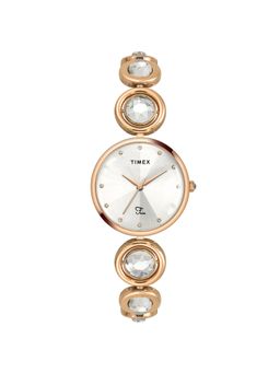 Timex - Fria Round 30mm Silver Dial Analog Women Watch - TWEL16403