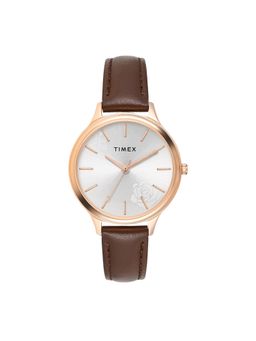 Timex - Round 34mm Silver Dial Analog Women Watch - TWTL12105