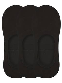 NEXT2SKIN - Womens Cotton Hidden Loafer No Show Liner Socks - Pack of 3 (Black)