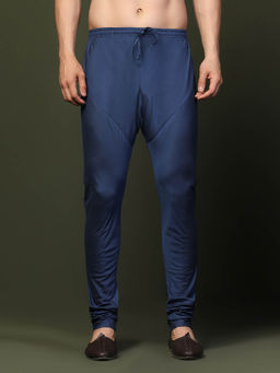 KISAH - Men Navy Blue Churidar