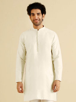 KISAH - Men Off White Kurta