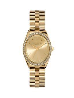 Olivia Burton - Women Bejewelled Gold Round Dial Watch - 24000135 (M)