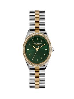 Olivia Burton - Women Bejewelled Green Round Dial Watch - 24000137 (M)