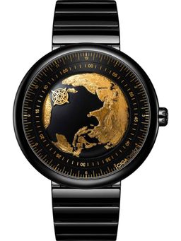 CIGA DESIGN - Men Blue Planet Gilding Version Black Round Dial Watch - U031-BG01-W6B7B (M)