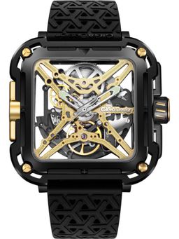 CIGA DESIGN - Men X Series Gorilla Gold Square Dial Watch - X021-BLGO-W25BK (M)