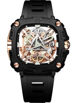 CIGA DESIGN - Men Eye of Horus Rose Gold Square Dial Watch - X051-BR01-W5B (M)