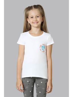 Van Heusen - Girls Ultra Soft & Round Neck T-Shirt - White