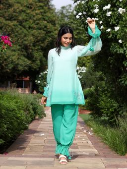 LIROSE - Mint Green Ombre Co-ord (Set of 2)