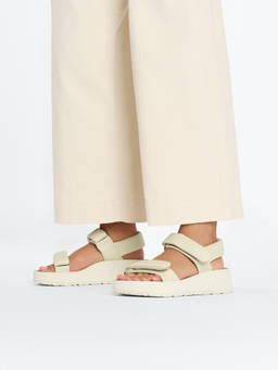 Birkenstock - Papillio Theda Women Narrow Width Ecru Natural Leather Cream Sandals