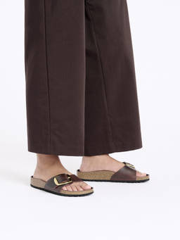 Birkenstock - Madrid Big Buckle Women Narrow Width Maroon Sandals