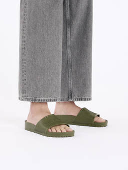 Birkenstock - Barbados Unisex Regular Width Green Sliders