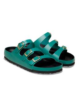 Birkenstock - Florida Fresh Women Narrow Width High-Shine Teal Sandals