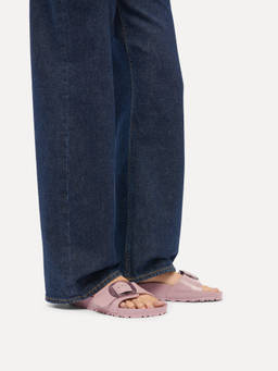 Birkenstock - Madrid Big Buckle Women Narrow Width Faded Purple Sandals