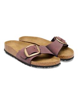 Birkenstock - Madrid Big Buckle Women Narrow Width Pepper Purple Sandals