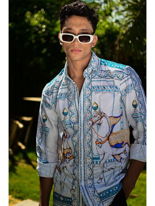 Loudless Cavalouy Printed Shirt for Men