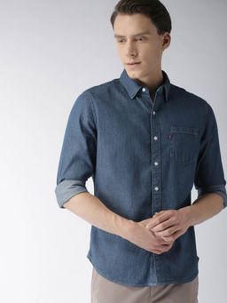 Levi's - Men Blue Slim Fit Casual Denim Shirt