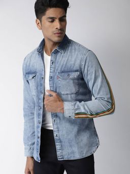 Levi's - Men Blue Slim Fit Casual Shirt
