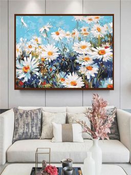 The Art House - Abstract Painting Multicolor (40X30 Inches)