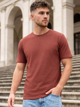 Bewakoof - Men's Brick Red T-shirt