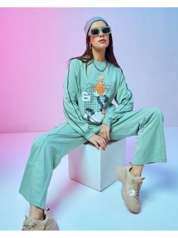 Bewakoof - Women's Green Tweety Graphic Printed Co-ordinates