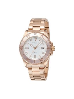Strand by Obaku - Bondi Fuschsia Turn Able Bezel White Round Dial Mens Watch - S727GDVWSV