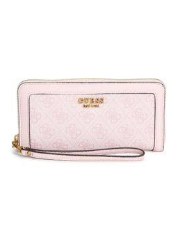 Guess - Zadie Logo Slg Lrg Zip Around Pink Wallets