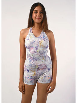 Trove Label - Blue Curvy Printed Full One Piece