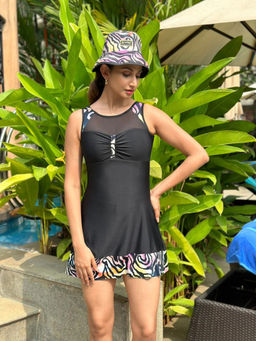 Trove Label - Black Safari Elegance Swim One Piece