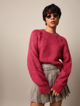 ONLY - Women's Regular Fit Pink Sweater