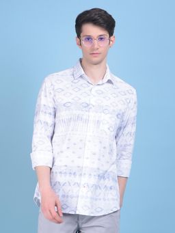 CRIMSOUNE CLUB - Mens Printed Grey Shirt