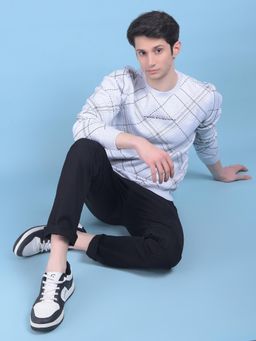 CRIMSOUNE CLUB - Mens Grey Printed Sweatshirt