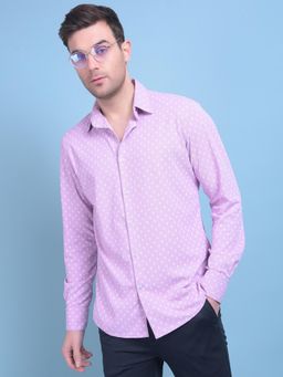 CRIMSOUNE CLUB - Mens Printed Purple Shirt