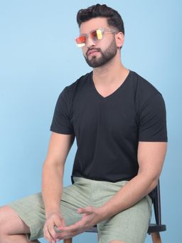 CRIMSOUNE CLUB - Mens Black Cotton T-Shirt