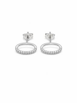 MINOUS - Silver Oval Studs