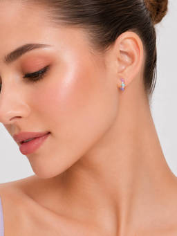 MINOUS - Silver Pastel Marquise Stud Earrings