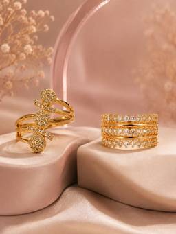 Zeraki Jewels - Flair and Saanjh Rings (Pack of 2)