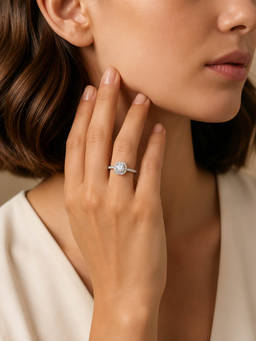 MINOUS - 925 Silver Luxe Cushion Adjustable Ring