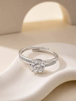 MINOUS - 925 Silver Grace Solitaire Ring