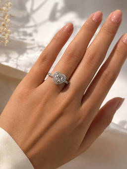 MINOUS - 925 Silver Elegant Heart Solitaire Adjustable Ring