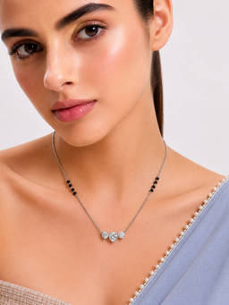 MINOUS - 925 Silver Triple Solitaire Mangal sutra