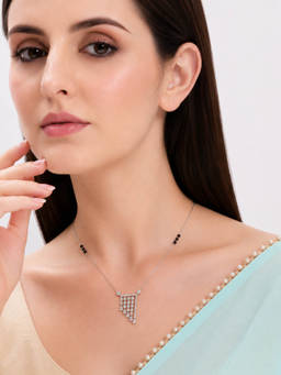 MINOUS - 925 Silver Luxe Tassel Mangal sutra