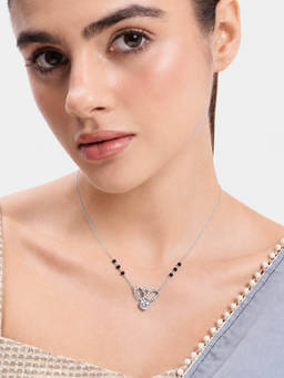 MINOUS - 925 Silver Twin Heart Mangal sutra