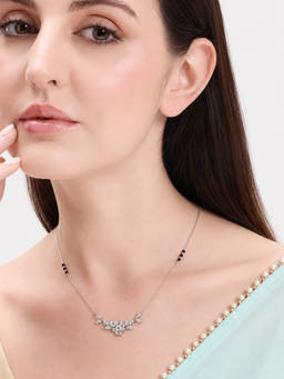 MINOUS - 925 Silver Floral Bloom Mangal sutra